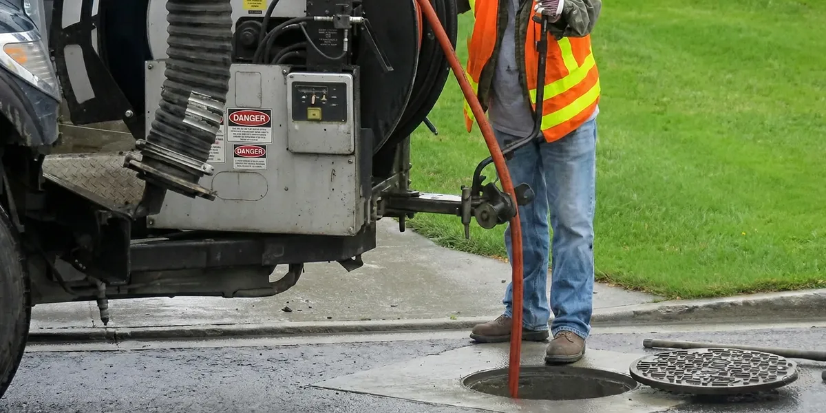 sewage clean up professionals using industrial equipment to remove contaminated wastewater in Indianapolis, IN